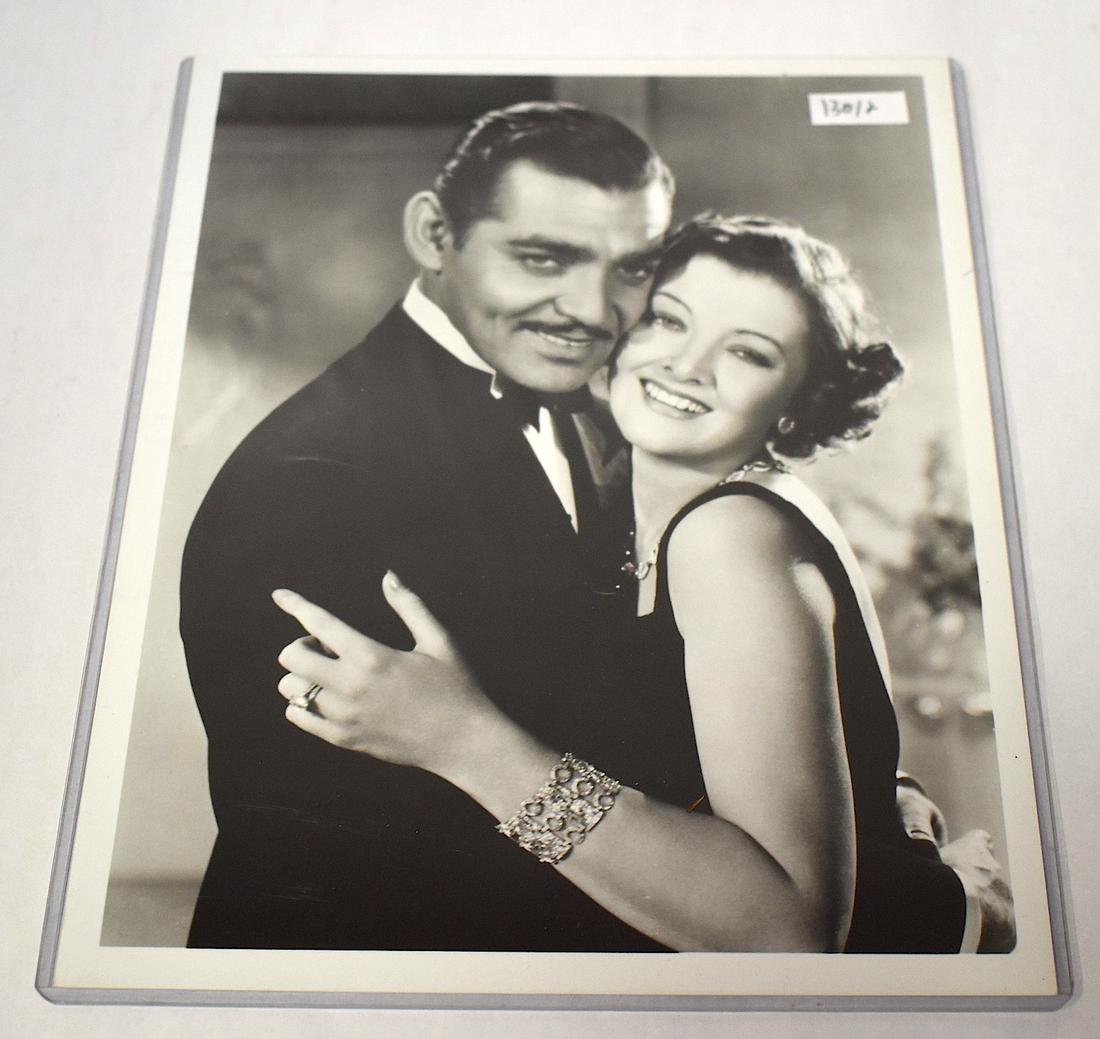 Myrna Loy Clark Gable PublicityÊ Portrait & Negative: 8 x 10