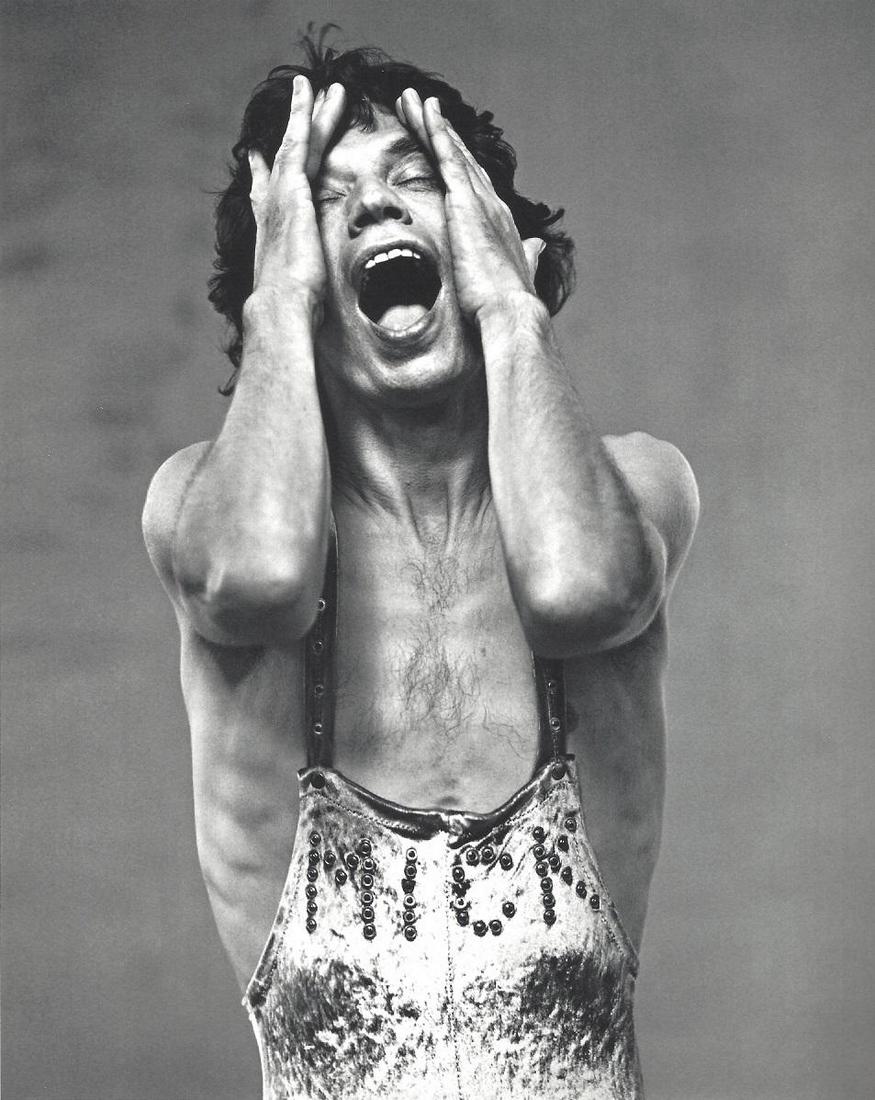 Mick Jagger Publication Portrait Photo: Original Herb Ritts Publication Photo, measuring approximately, 10.5"x8.5" includes white border. Taken in 1987 for play boy, printed 2000. It comes stamped by the photographer and agency. The photogr
