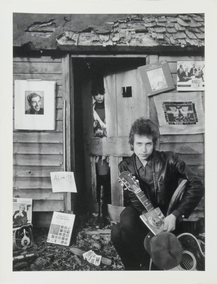 Bob Dylan Daniel Kramer Publication Photo: Original Publication Photo, measuring approximately, 12"x16.5" includes white border. Taken in 1964, printed 1998. It comes stamped by the photographer and agency. The photograph is printed on double