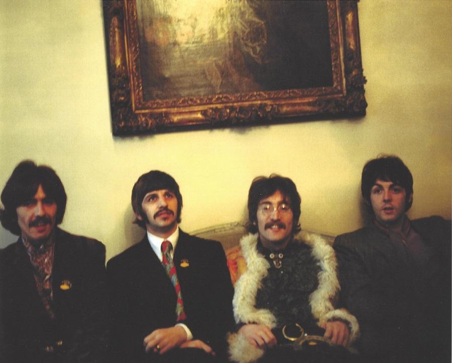 The Beatles Sgt Peppers London Publication Photo: Original Publication Photo, measuring approximately, 10.5"x9" includes white border. Taken in 1969, printed 1998. It comes stamped by the photographer and agency. The photograph is printed on double w