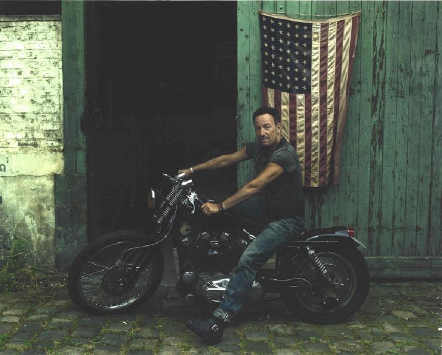 Bruce Springsteen The Boss Publication Photo: Bruce Springsteen, measuring approximately, 10.5"x 8.5" with white border. Taken by Annie Leibovitz in 2016. It comes stamped by the photographer and agency with other details for publicity that may n