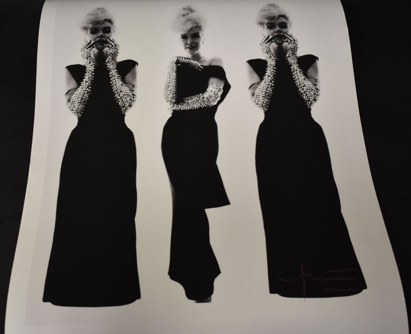 Bert Stern Photograph Marilyn Monroe: Sgd. With back stamp 27 x 22