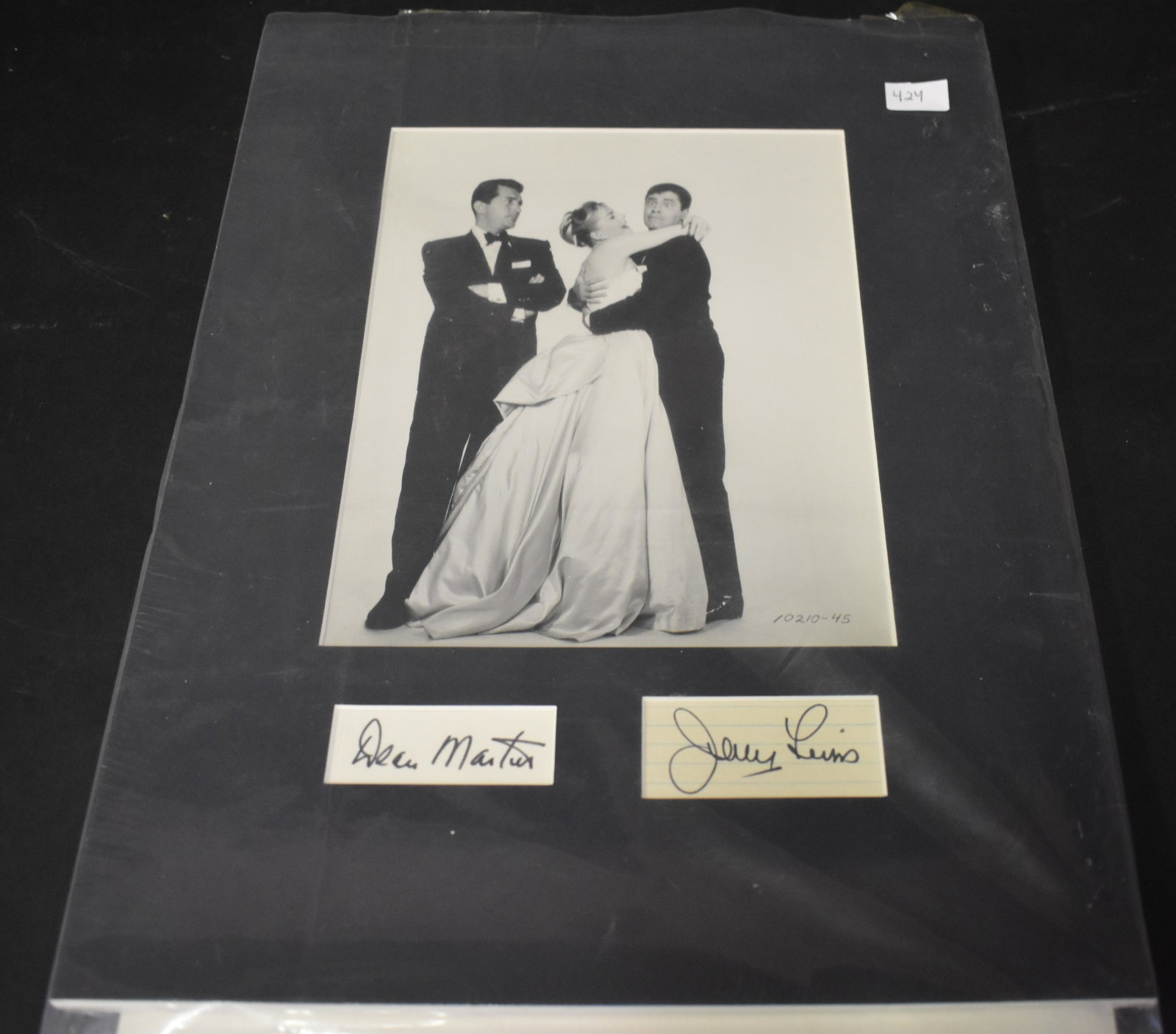 Dean Martin + Jerry Lewis Sgd Life Mag: Dean Martin + Jerry Lewis Sgd Piece W/Life Mag