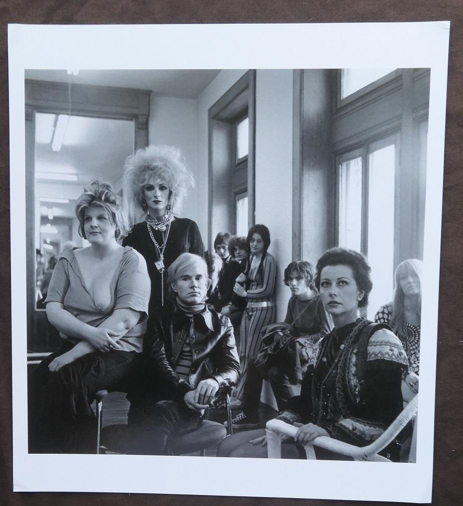 Andy Warhol & The Factory Cecil Beaton Photo: Original Publication Photo, measuring approximately, 10.5"x10" includes white border. Taken in 1969, printed 1998. It comes stamped by the photographer and agency. The photograph is printed on double 