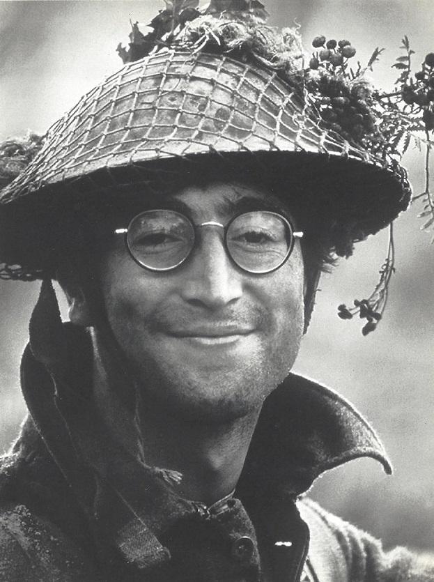 John Lennon Douglas Kirkland Publication Photo: Original Publication Photo, measuring approximately, 7.5"x6" includes white border. Taken in 1968, printed 1998. It comes stamped by the photographer and agency. The photograph is printed on double we