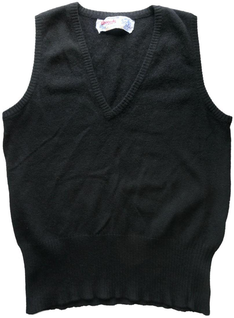 Princess Diana Owned Woolen Vest Donated To Poland Fund: This 100% Harrods pure cashmere vest, made in scotland, was personally owned and worn by Diana Spencer in the 1970's. In good condition and very soft. Diana is seen in many photographs wearing woolen 