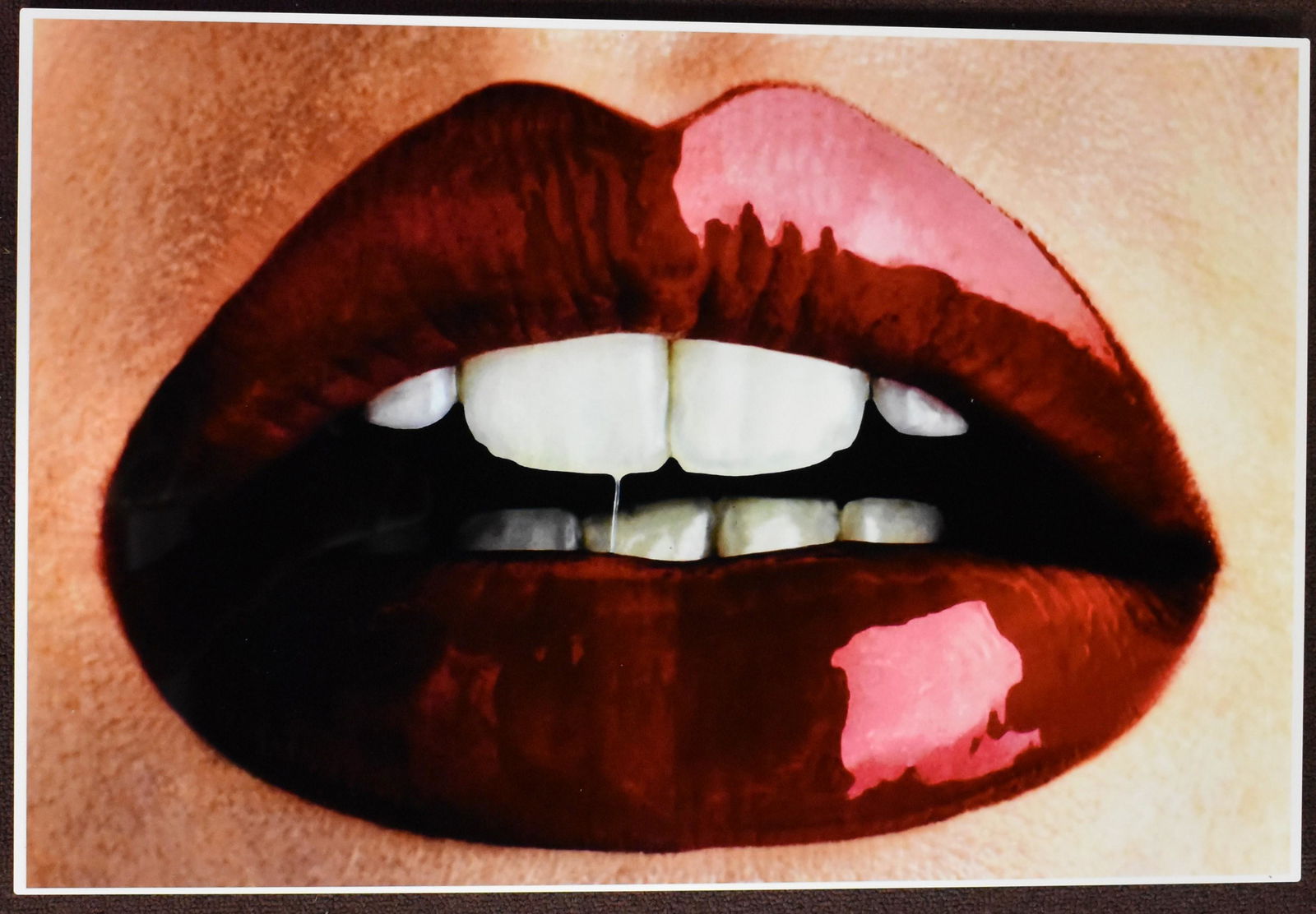 Ormond Gigli Chromogentic Photo. Lips: Ormond Gigli Chromogentic Photo. Lips Flash Mounted on Aluminum 16"H x 24"W