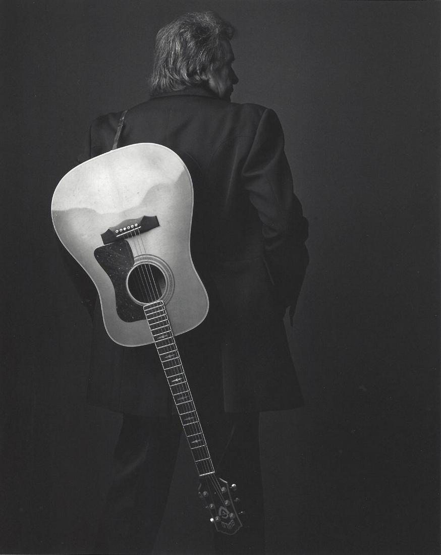 Johnny Cash Mark Seliger Publication Photo: Original Publication Photo, measuring approximately, 10.5"x8.5" includes white border. Taken in 1992, printed 1999. It comes stamped by the photographer and agency. The photograph is printed on double