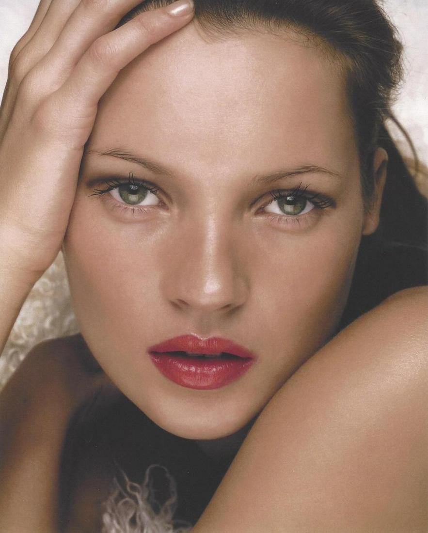 Kate Moss Nick Knight Publication Photo: Original Publication Photo, measuring approximately, 10.5"x9" includes white border. Taken and printed in 1998. It comes stamped by the photographer and agency. The photograph is printed on double wei