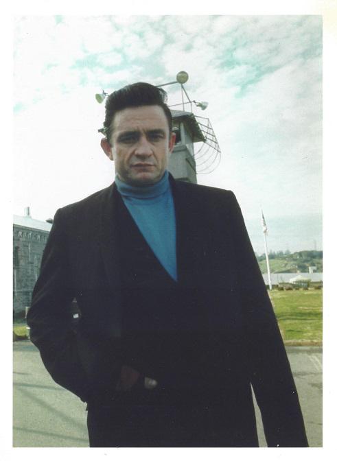Johnny Cash Original Jim Marshall Press Photo: Johnny Cash, 7" x 5" press photo. It comes stamped by the photographer with other details for publicity, taken in 1967 at Folson Prison and printed in 1985. The photograph is printed on double weight 