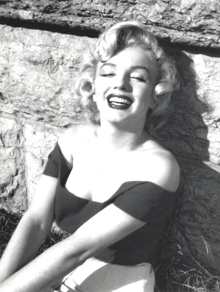 Marilyn Monroe Original Jock Carroll Photo: Marilyn Monroe original Jock Carroll , 8" x 10" press photograph with border. This photograph of Marilyn was taken in 1952 for Niagara, reprinted 1989. A stunning portrait that shows a very sweet Mari