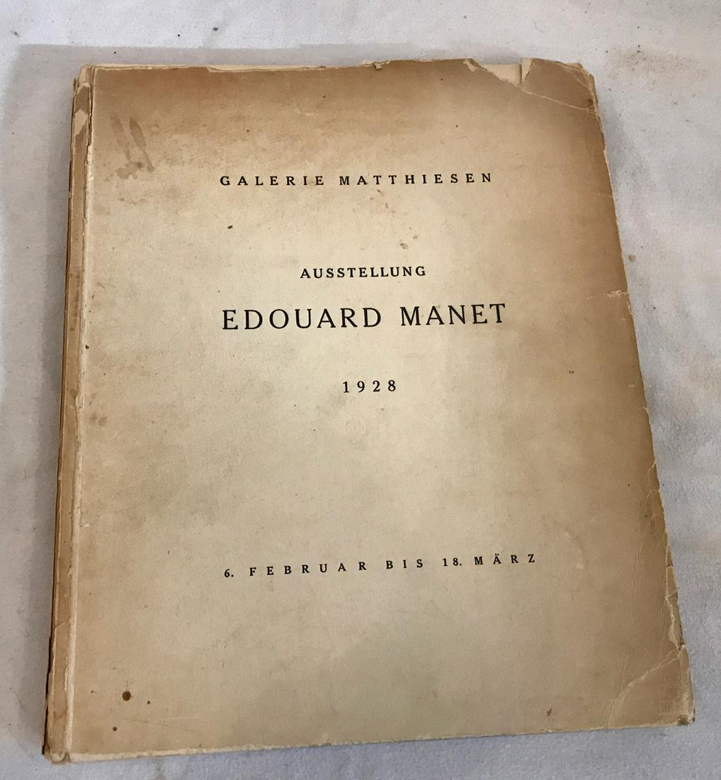 Book: Edouard Manet, Paintings, Pastels, Watercolors &: Book: Edouard Manet, Paintings, Pastels, Watercolors & Drawings. 1928