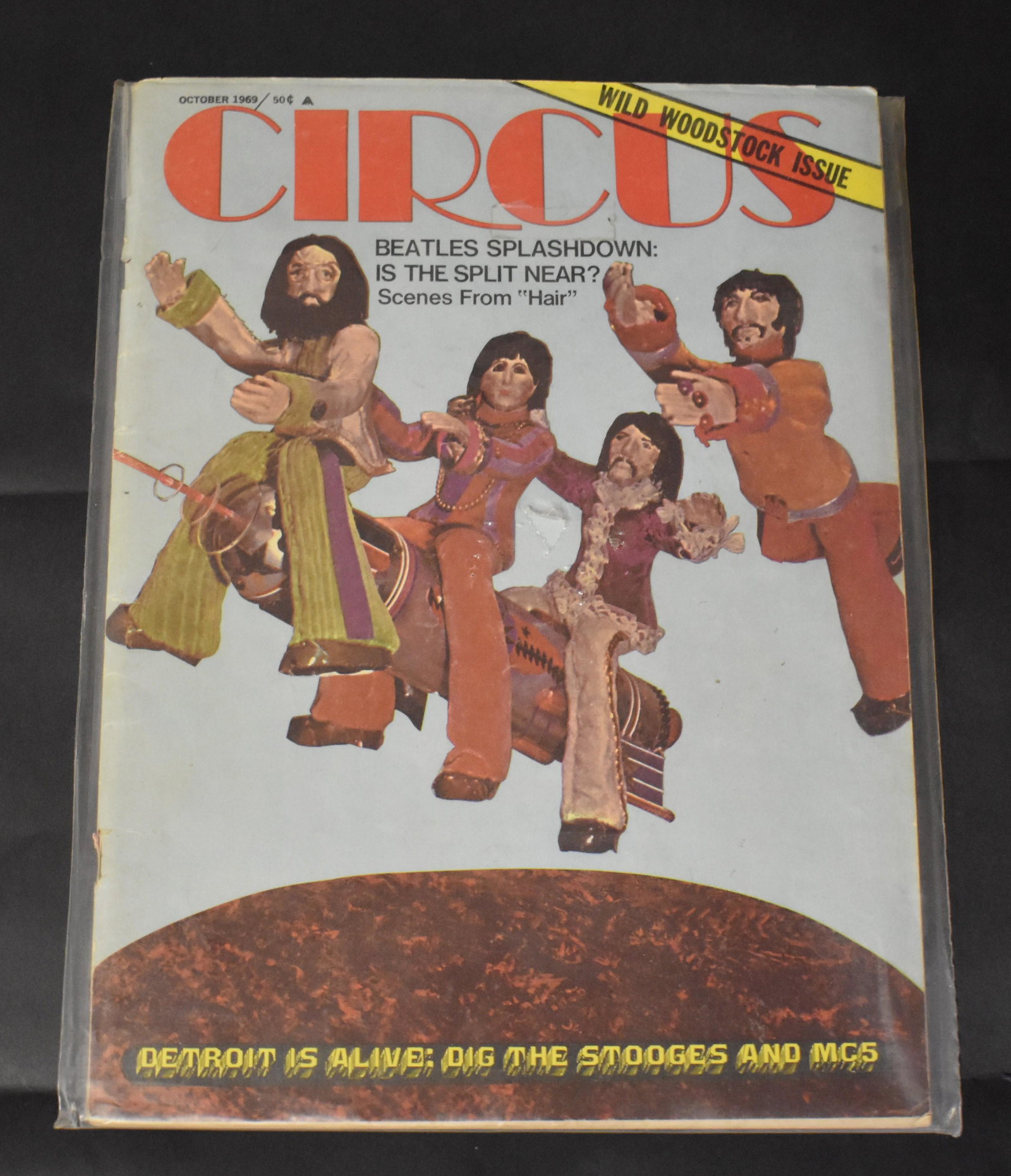 Circus Magazine Oct. 1969 Beatles Cover: Woodstock Issue