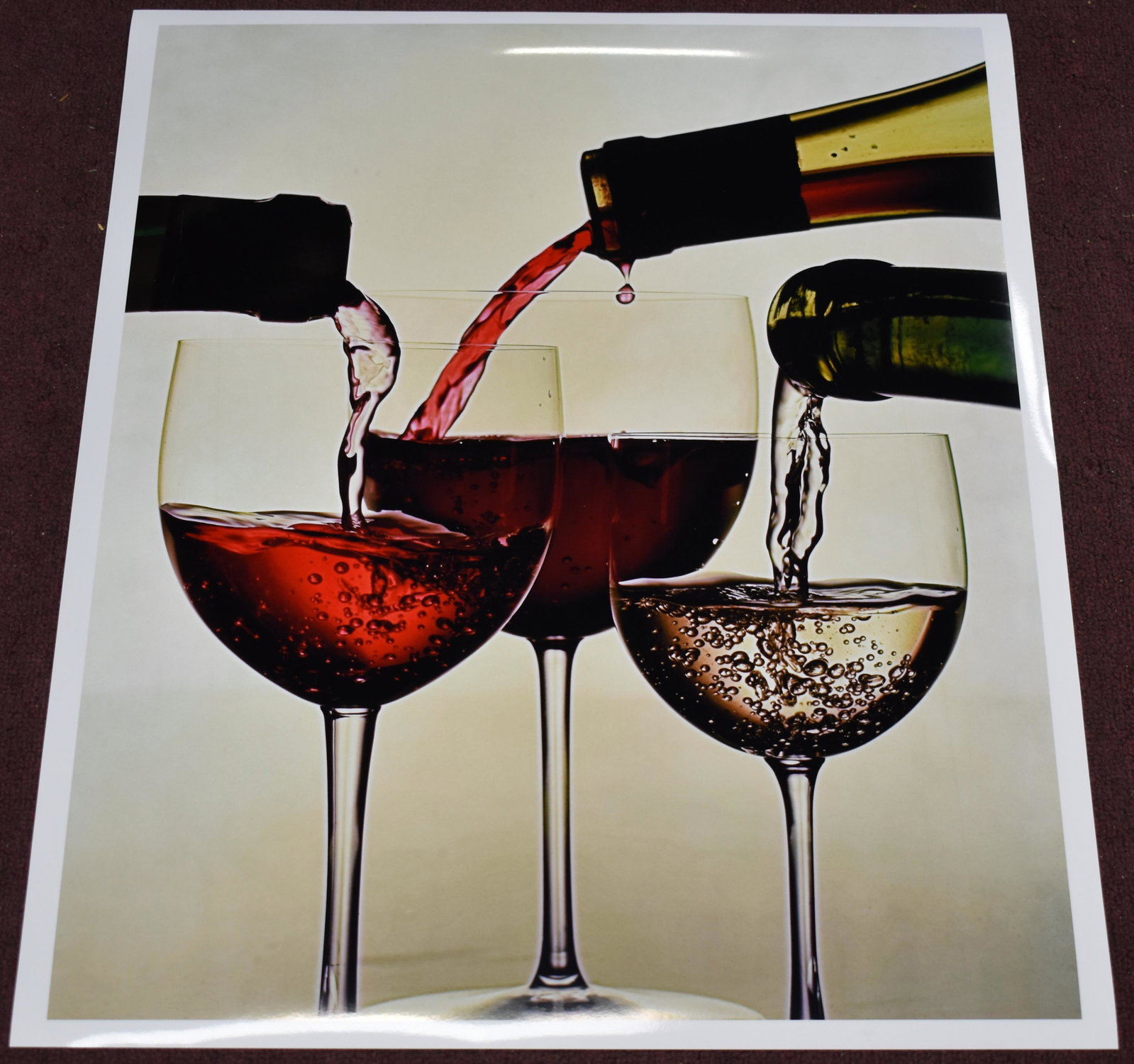 Irving Penn. Three Wines of France.: NY 1953. Later Print. Image Size 23"H x 18.5"W. Overall 24"H x 20"W