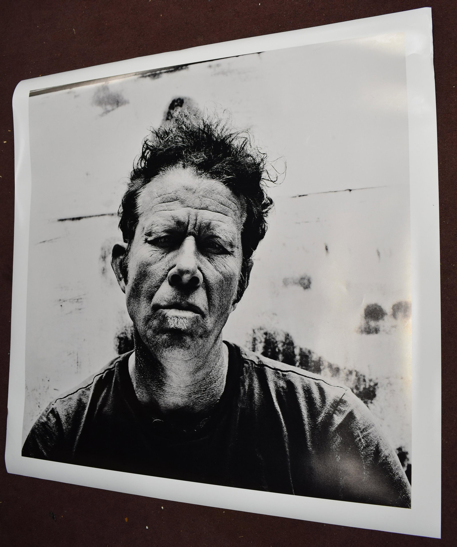 Anton Corbun. Tom Waits, Petaluma 2004.: Size 44"H x 44"W