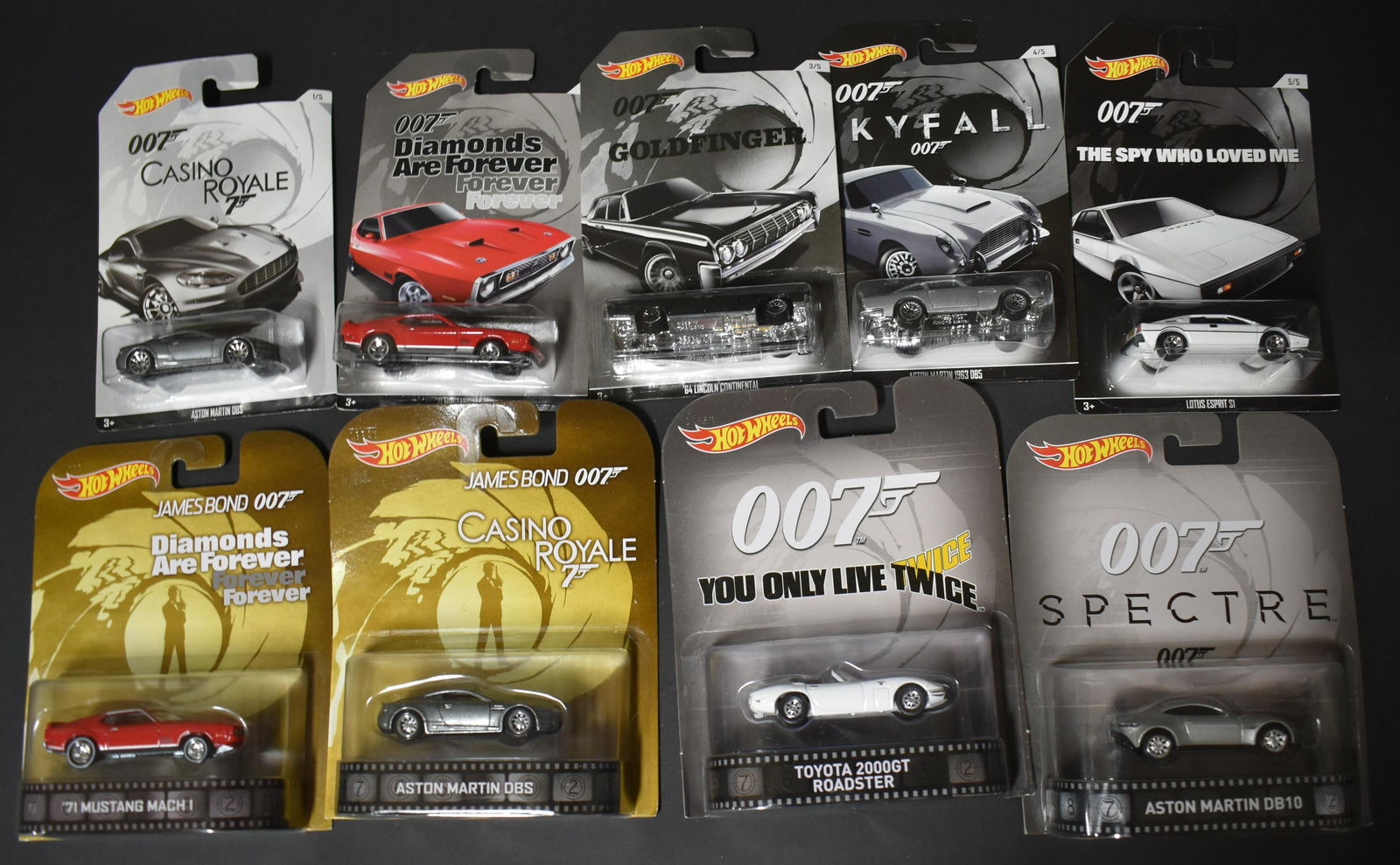 007 Hot Wheels Cars (8): New In boxes.