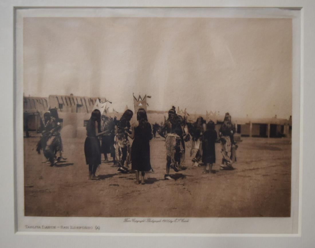 Edward Sheriff Curtis Photograph: Seattle, Washington.Tablita Dance San Ildefonson. (A) Copyright 1905 Japanese tissue print. Original photogravure. From the volume North American Indians by Curtis