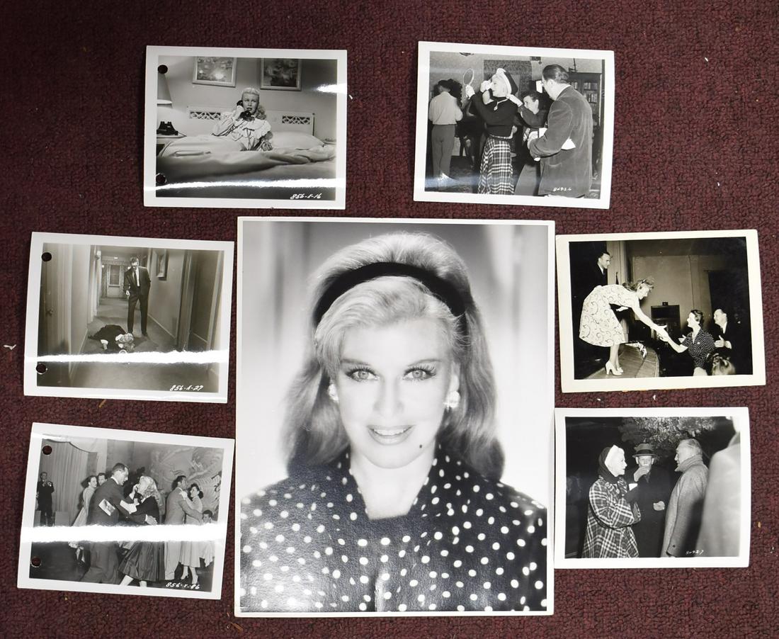 John Engstead Photo Ginger Rogers: With a back stamp, photographed by John Engstead, Beverly Hills. Cardboard stock. Original. Included in the lot are 5 snapshots of Ginger Rogers.Larger picture 10 x 85 snapshots 5.25 x 4