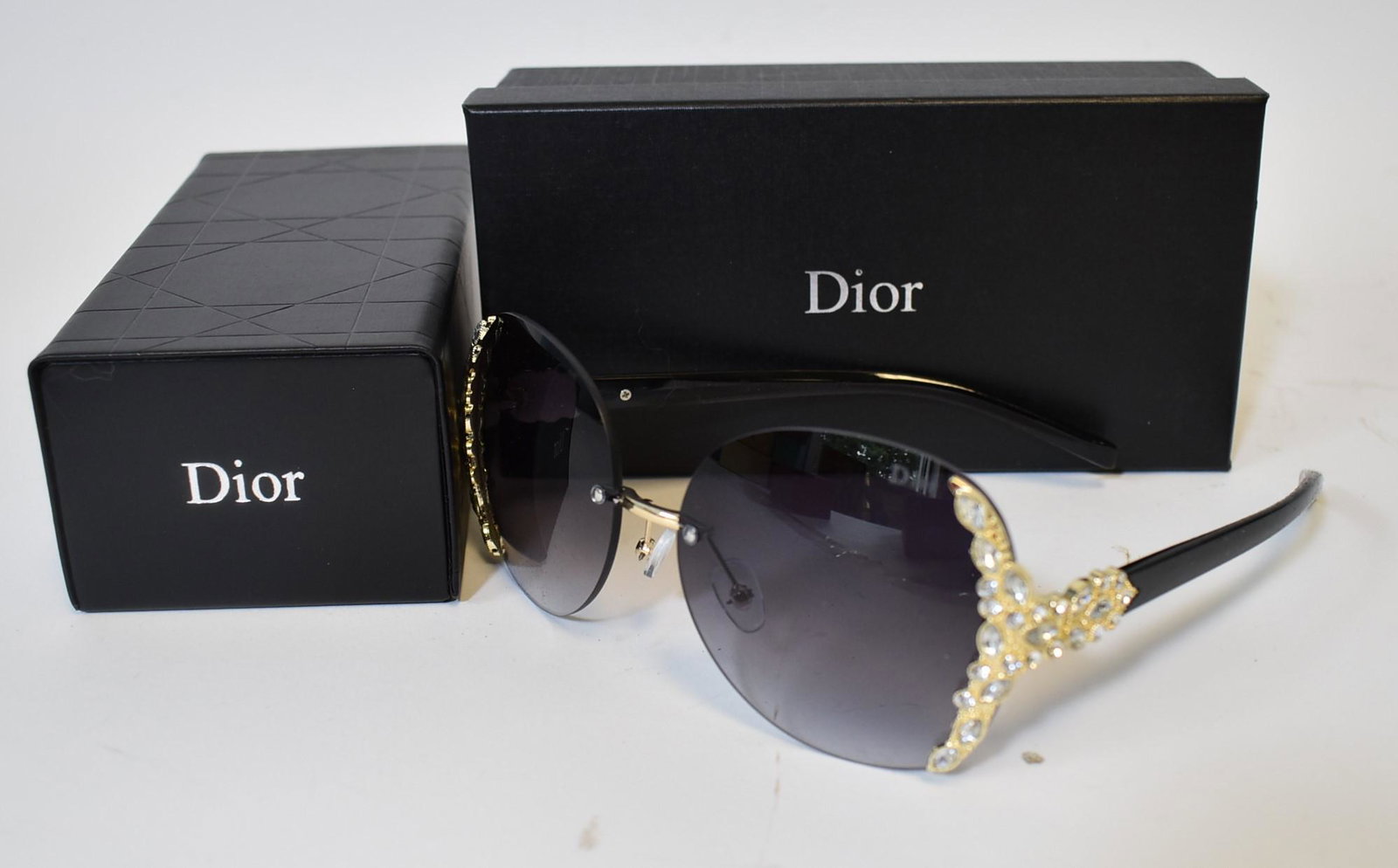 Pair of Dior Ladie's Sunglasses: Complete with box and card