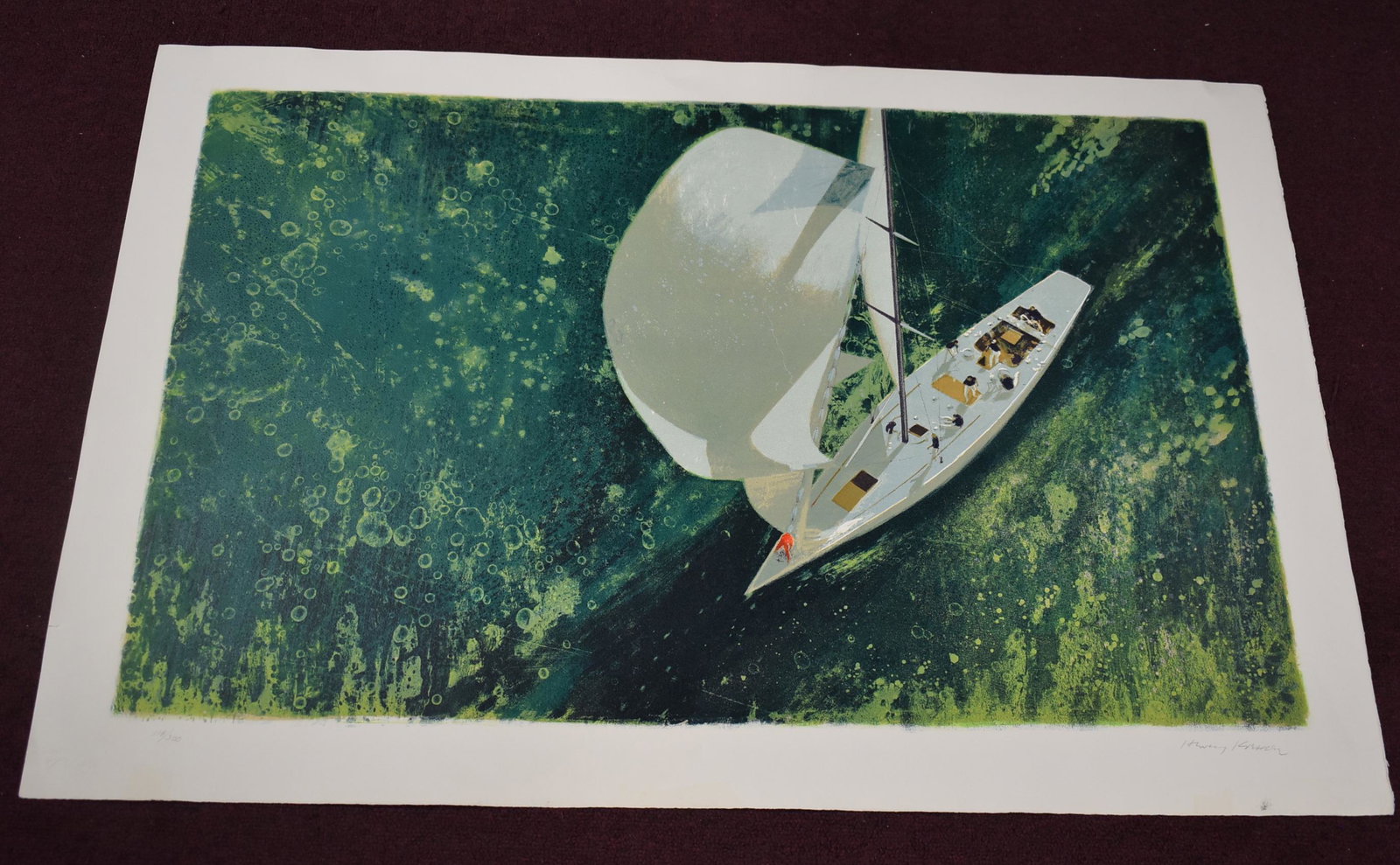 Constellation Below sgd. Henry Koehler Lithograph: Lmtd ed. 118/300 sgd. LR Overall Size 23.5x35