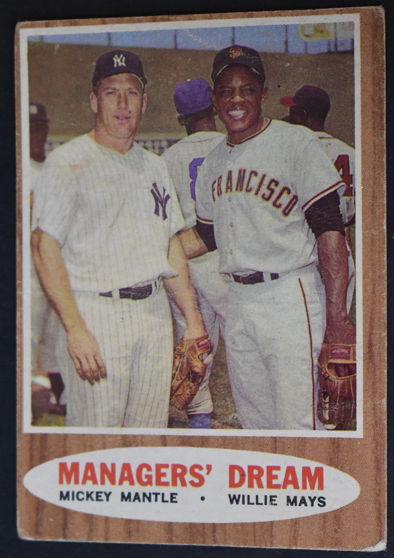 1962 Topps Mantle Mays Card (1 of 3)