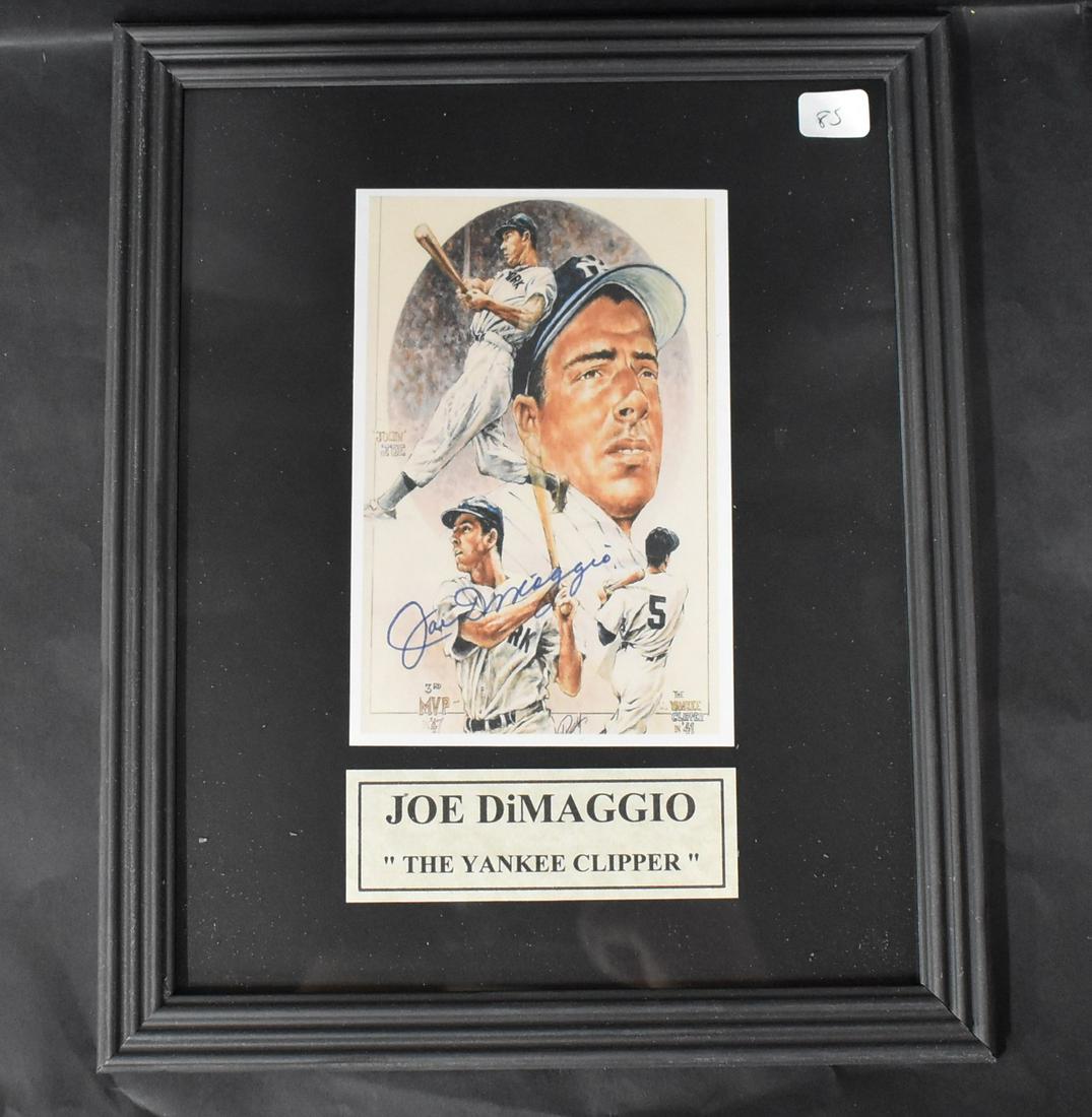 Joe DiMaggio Signed Photo Display (1 of 3)
