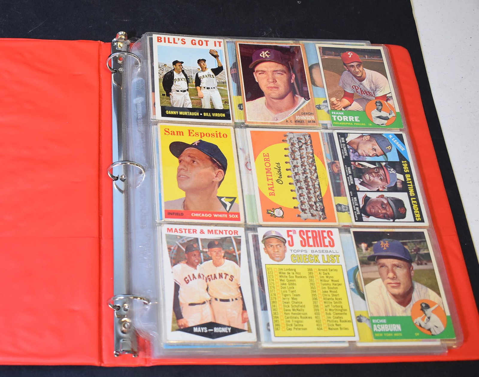 1958-1970 Lot of Topps Cards (97): Includes Mays, Aaron, Clemente, Killebrew, and many other stars. 97 in the lot.