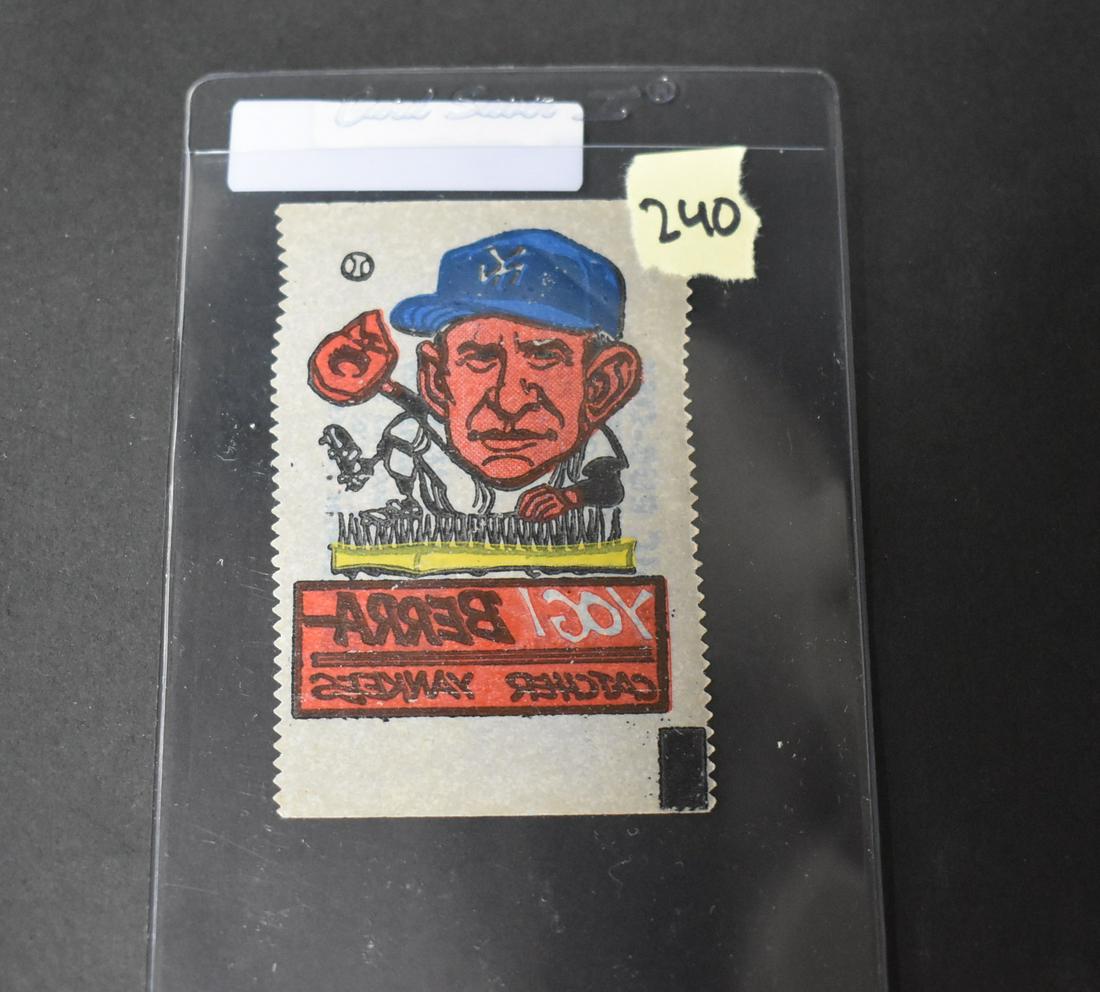 1961 Topps Magic Rub-Off Yogi Berra (1 of 3)