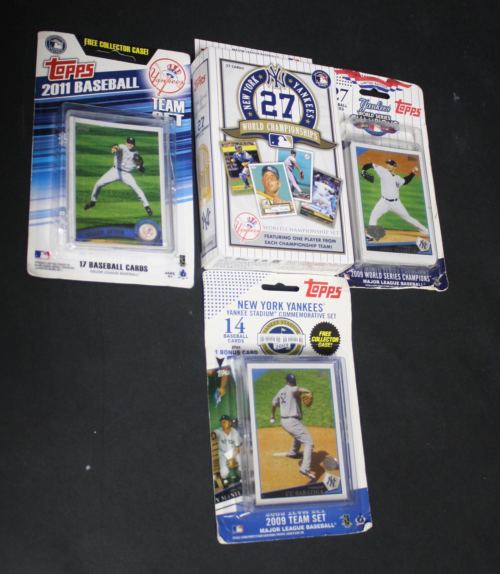 Lot of Topps New York Yankees Card Set (4) (1 of 5)