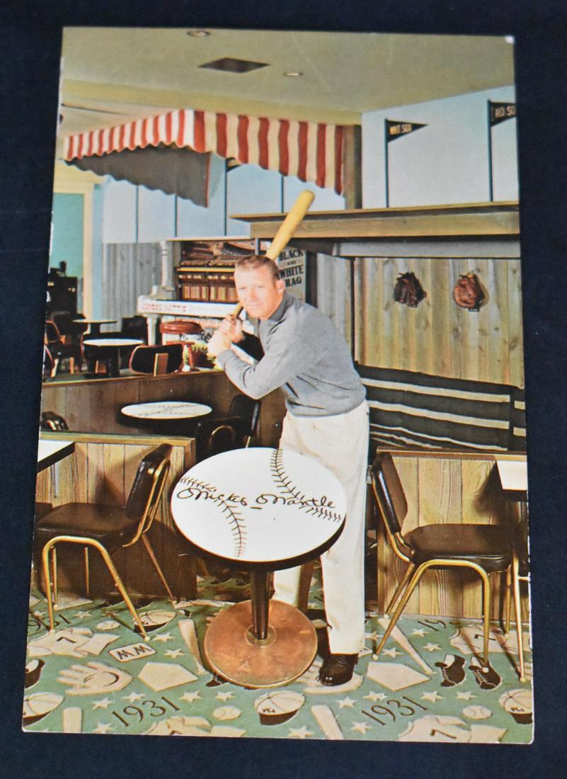 Mickey Mantle Postcard. His Holiday Inn (1 of 5)