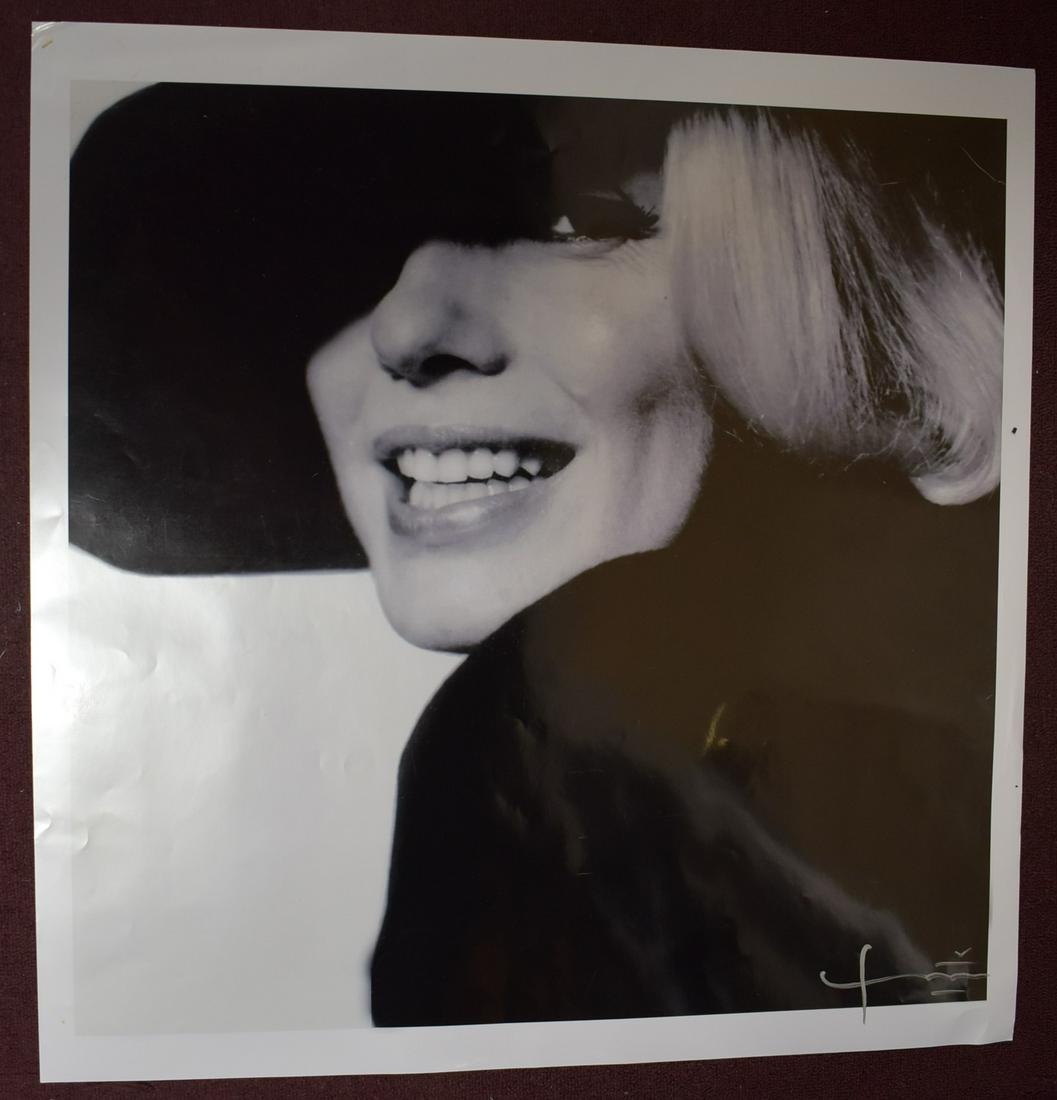 Bert Stern Marilyn Monroe Photo: Stamped signed and dated 2012 on back