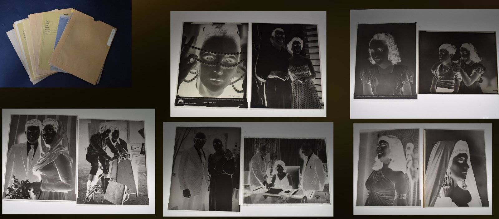 Elizabeth Taylor Original Movie Negatives (33): Port. 1942, "There's One Born Every Minute" (2); Jane Eyre, 1944; w/ Frank Morgan, "Courage of Lassie", 1946 (2); Portrait, "Life With Father", 1947; w/ J. Lyndon, "Cynthia", 1947; "Cynthia", 1947 (2)