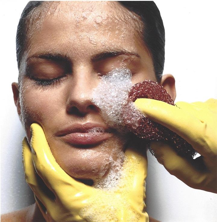 Irving Penn Face Mask Publication Photo: Original Publication Photo, measuring approximately, 9"x9" includes white border. Printed 2002. It comes stamped by the photographer and agency. The photograph is printed on double weight slight gloss