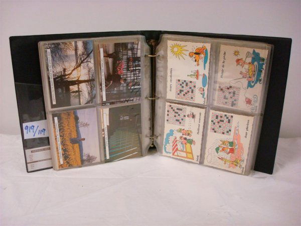 119 POSTCARDS: French 12 months of the year cards; opera and theatre scenes; 1911 calendar card; seasons series; Nugeran; Erte cards; George Barbier series etc.