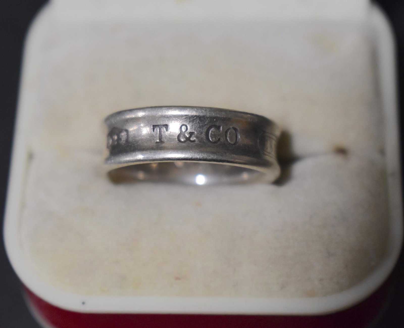 Tiffany & Co. Sterling Silver Ring: Size 8.