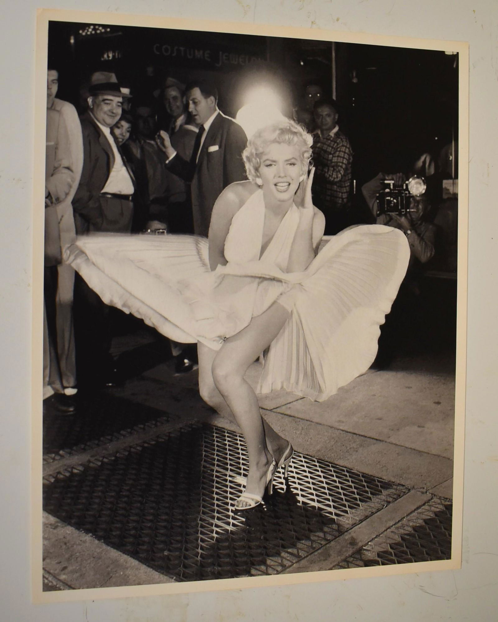 Sam Shaw Marilyn Monroe Photo: The seven year itch 1954. Photographer's backstamp. 14.5" x 11.5".