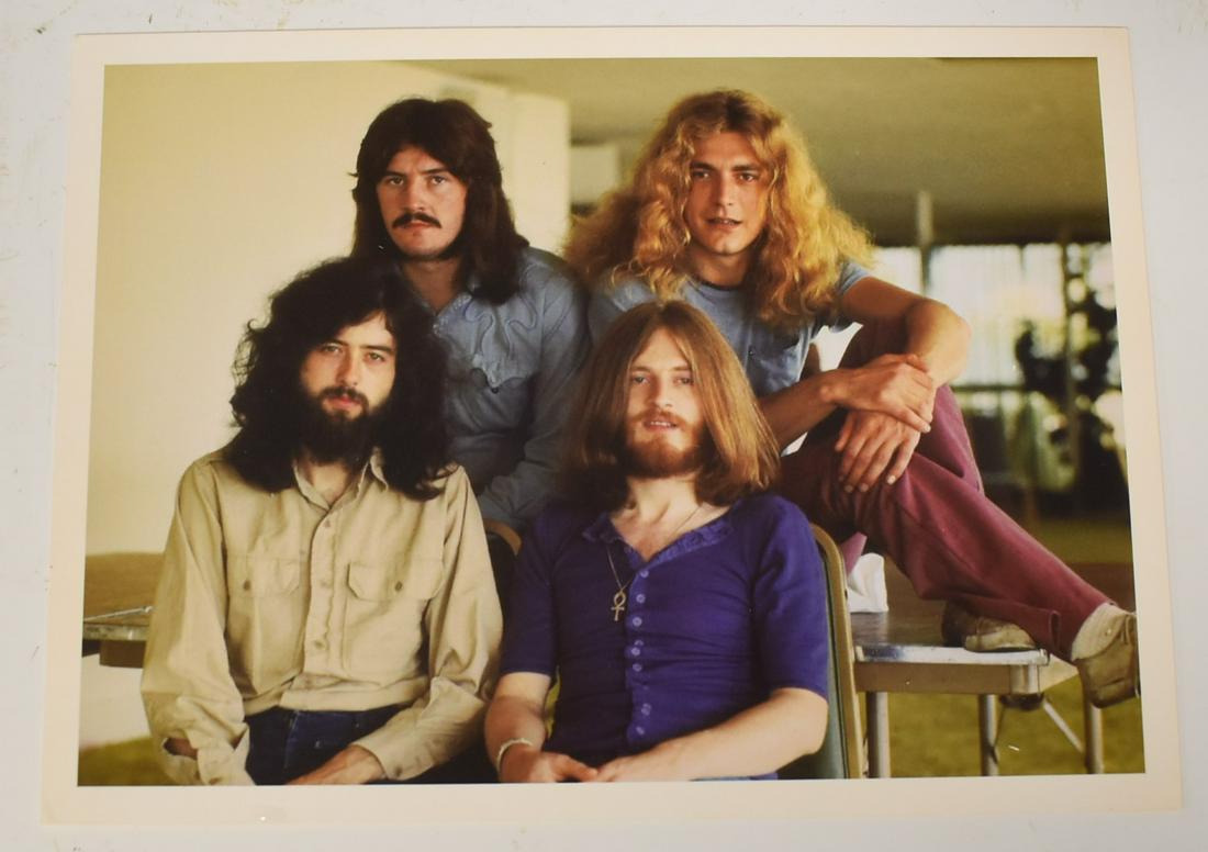 Jim Marshall Photo Led Zeppelin 1970: Cardboard stock. 5.5 x 7.5"