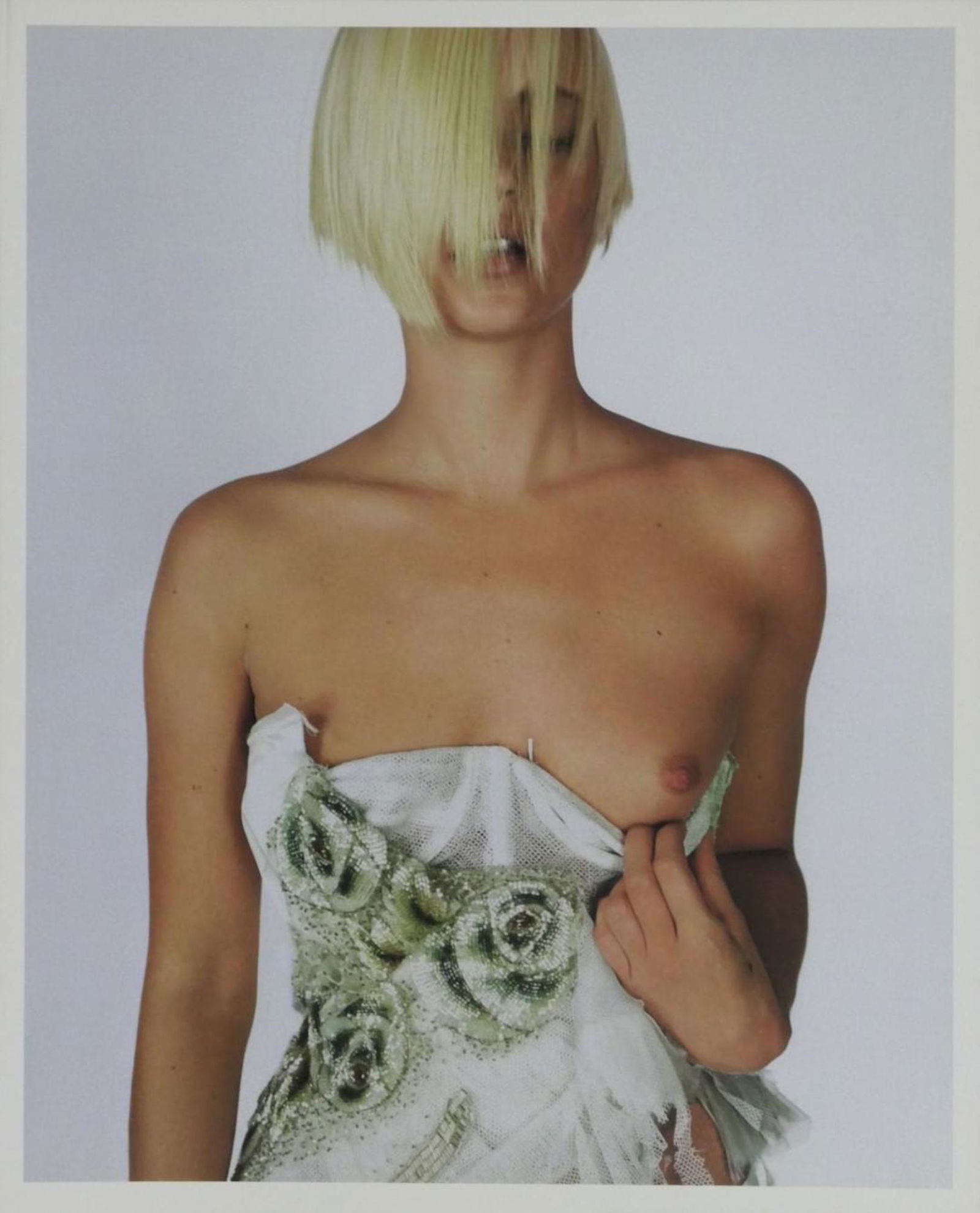 Kate Moss Mario Testino Publication Photo: Kate Moss Mario Testino Publication PhotoKate Moss, measuring approximately, 13"x16" with white border. Taken by Mario Testino in 2000. t comes stamped by the photographer and agency with other detail