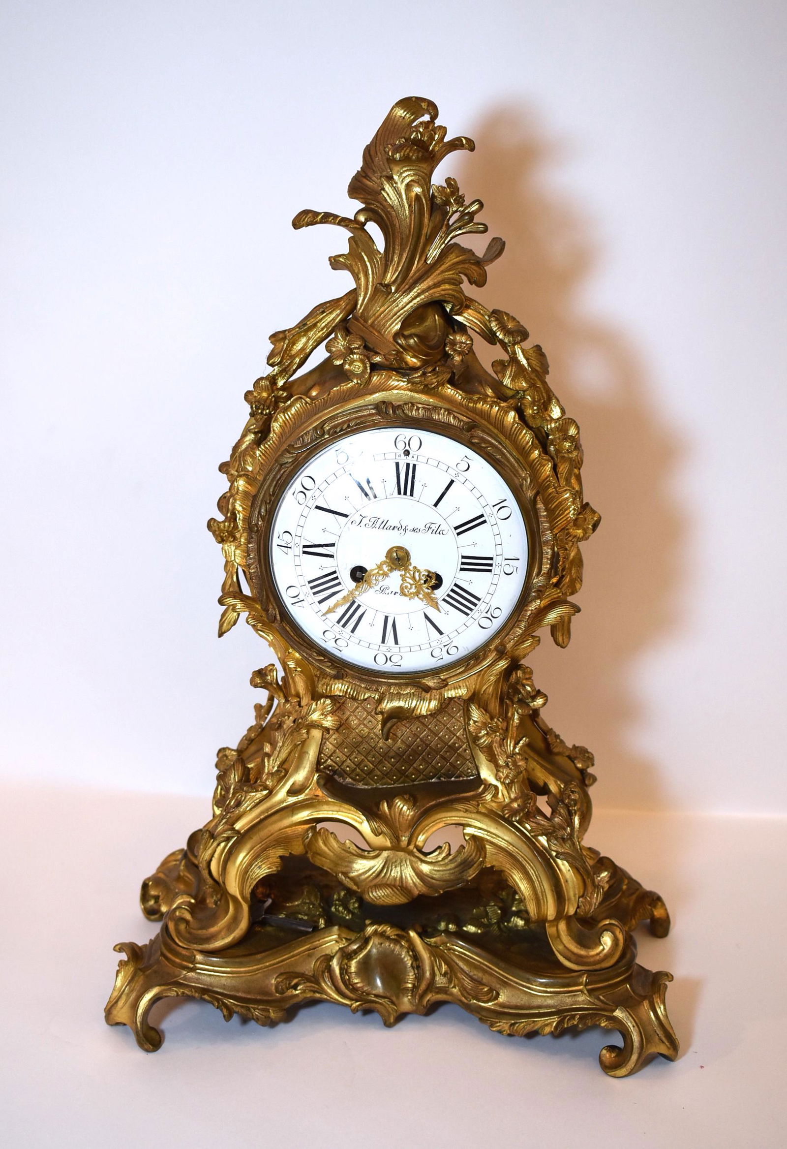 19th C. Ornate French Bronze Mantle Clock (1 of 7)