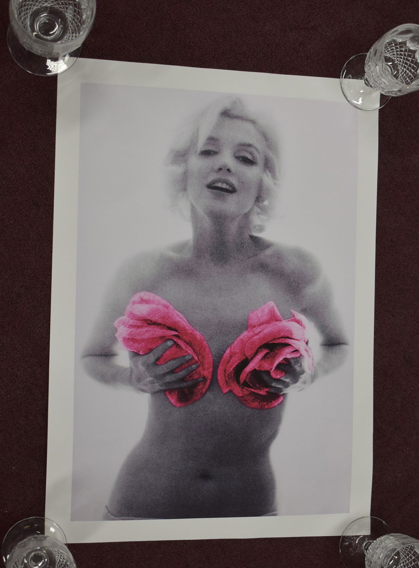 Bert Stern Marilyn Monroe Photo: Back stamped Size 20"H x 14"W