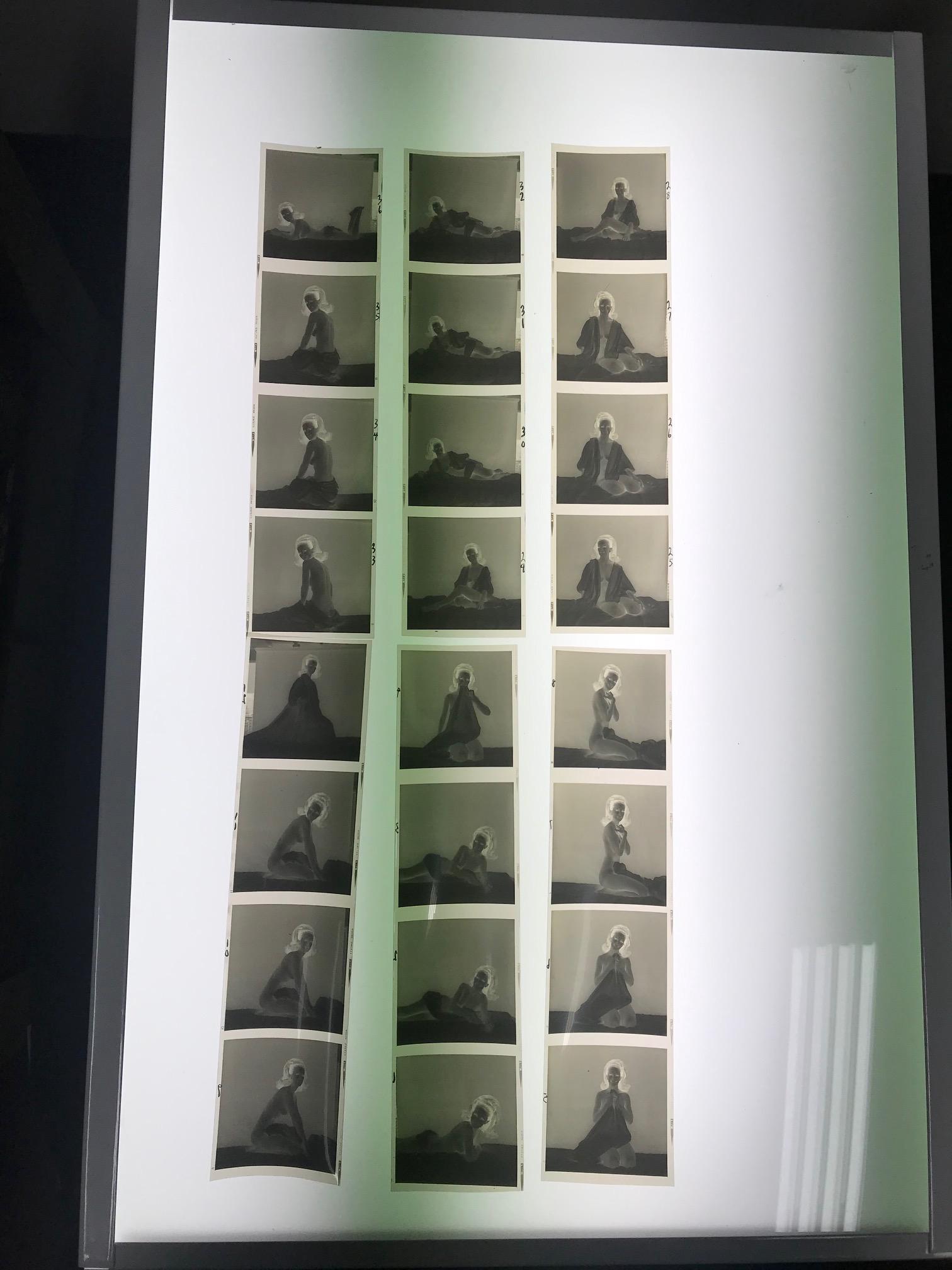 Contact Negatives Identified as Melanie (5): Strips of 4. 20 images.