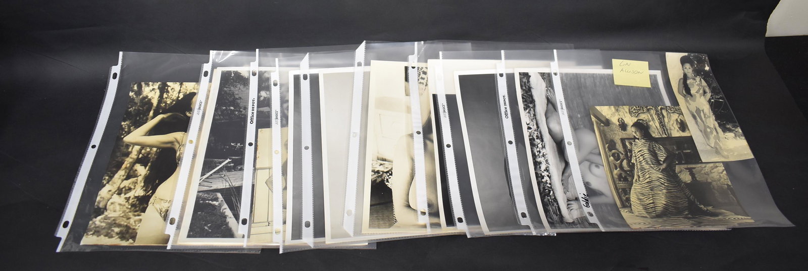 Mixed Lot of Bunny Yeager Photographs (13): Babe Collins. Chickie James (2). Linn Allison (2). Chris Darling. Uschi Dugard. Others included.