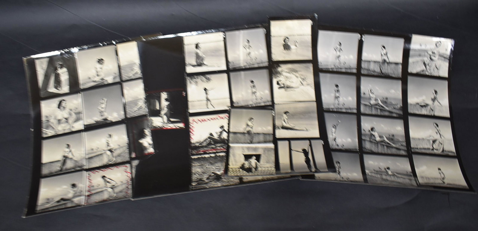 Betty Smith Wise 1950's Contact Sheets (39 images): Two complete. Two partial. 39 images.