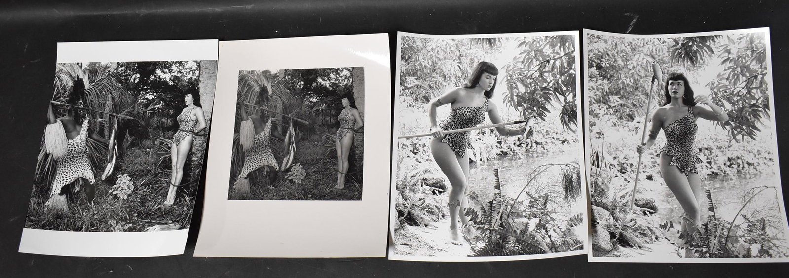 Bettie Page Era Eric Kroll Photos: (4) 8x10 Double stock