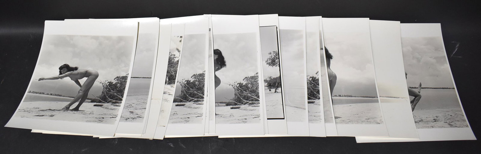 Bettie Page Era Eric Kroll Photos: (21) 8x10 Double stock Stamped on Back Bunny Yeager Represented By Eric Kroll