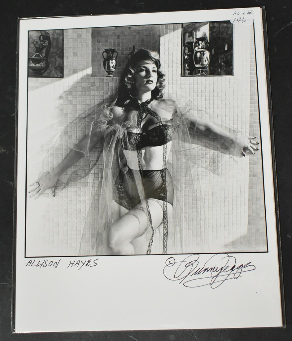 Photo of Model Allison Hayes: Signed Bunny Yeager 8x10 Double Stock (1)