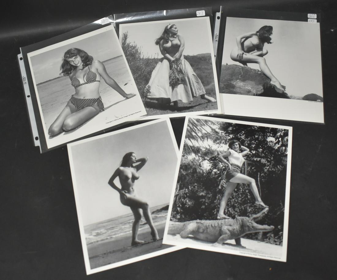 (5) Unidentified Models: 8x10 Double Stock Photographer Bunny Yeager