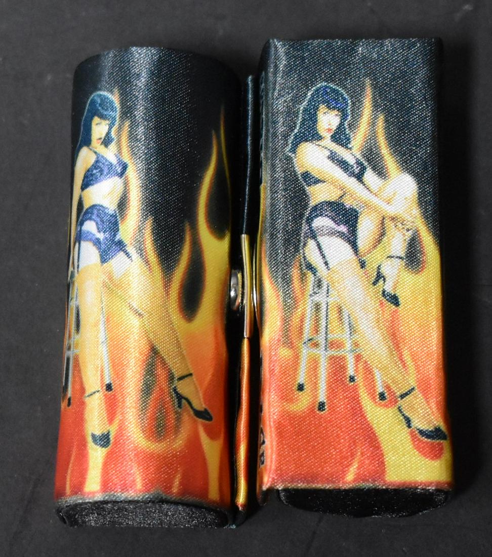 Bettie Page Lipstick Case with Mirror (2): Pin Up Graphics. Two in the lot
