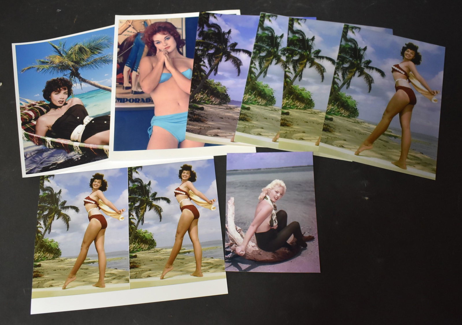 Lisa Winters, Rusty Allen Photograph & 6 Others (8): 5 x 7 (Lisa Winters). All others 8 x 10. All Color.