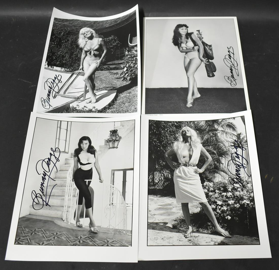 Signed Bunny Yeager Self Portraits (4): Four in lot all 8x10s